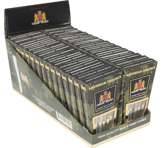 Box of 30 packs king size rice and hemp based mixed luxury preroll
